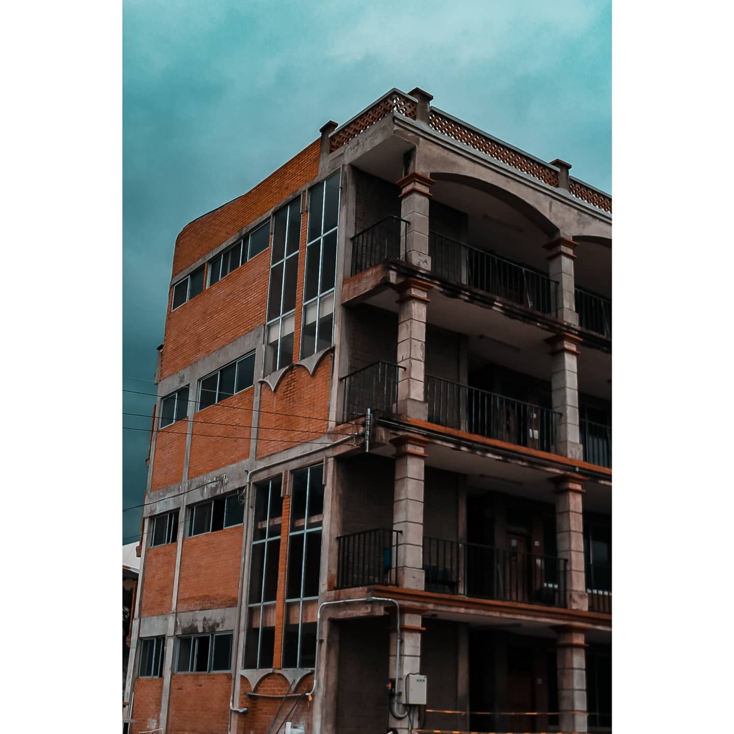 orange building